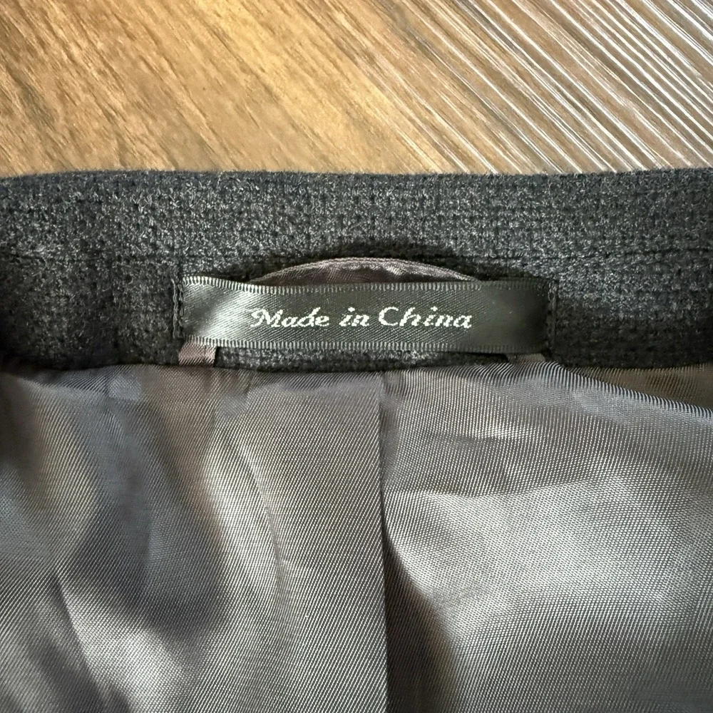 Lauren Ralph Lauren Charcoal Gray Textured Sport Coat 42R Blazer Pebbled Weave